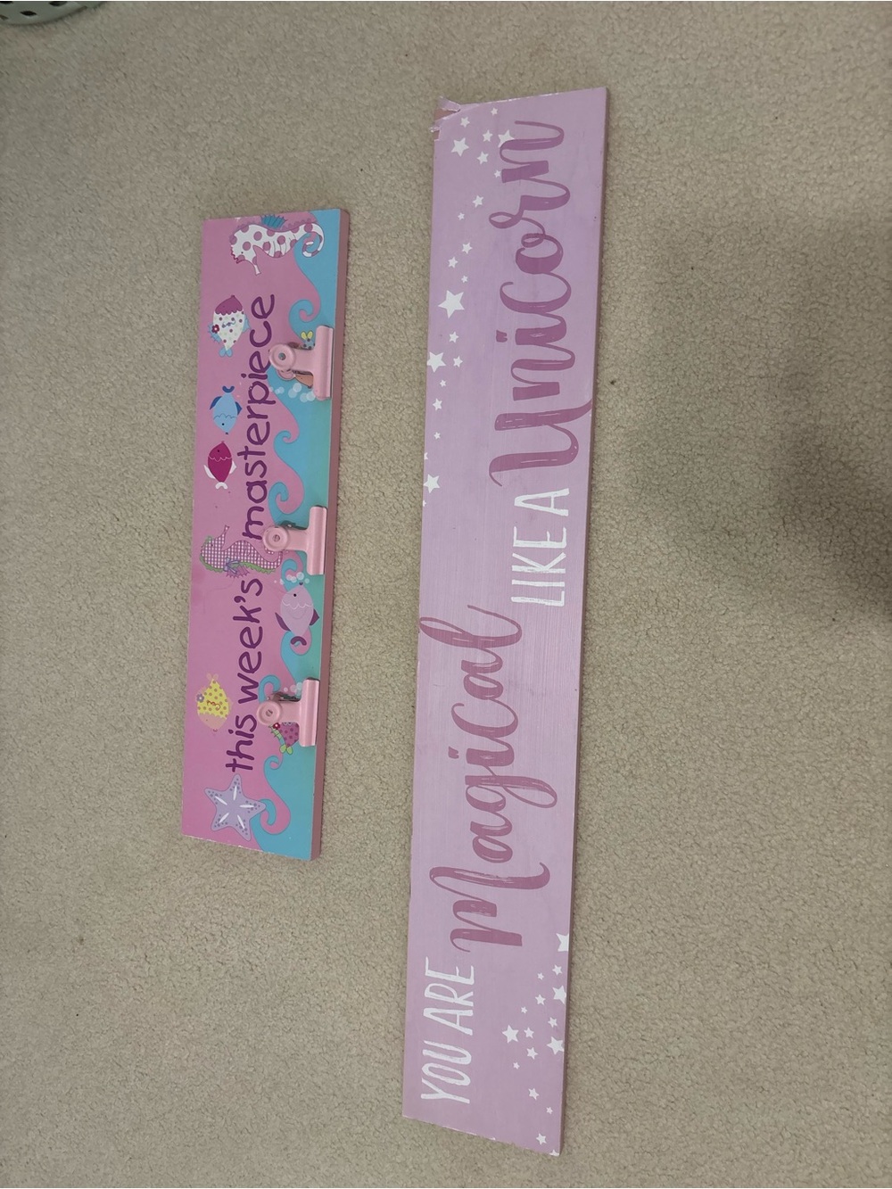 Magical Like A Unicorn Wall Sign - Pink
